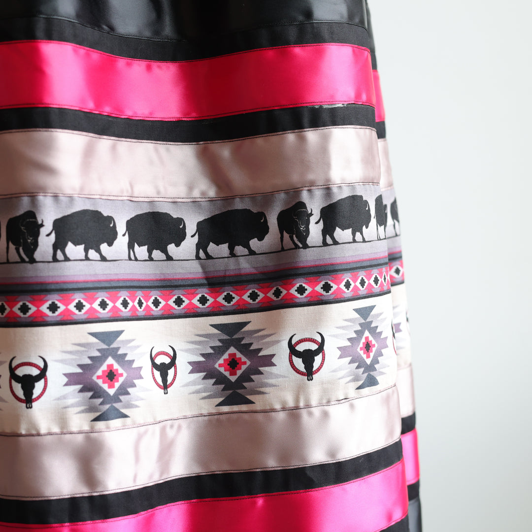 Phoenyx Designs Red Buffalo Ribbon Skirt &amp; Belt