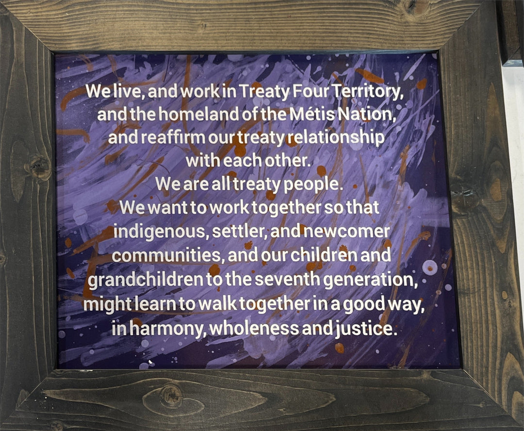 3R Innovative Imaging Framed Treaty 4 Land Acknowledgement