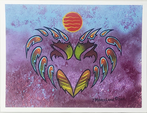 "Eagle Heart (2010)" Art Card by Johnny Marceland