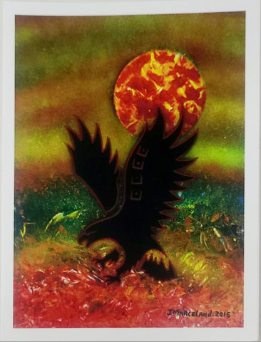 "Fire Eagle (2015)" Art Card by Johnny Marceland