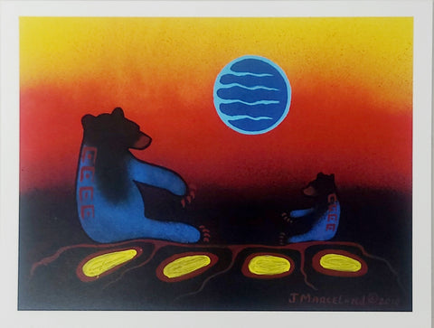 "Sunset Bears (2010)" Art Card by Johnny Marceland