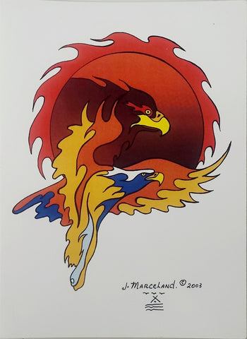"Eagle Sun (2003)" Art Card by Johnny Marceland