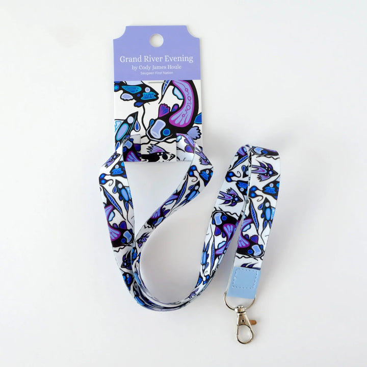 Monague Grand River Evening Art Lanyard