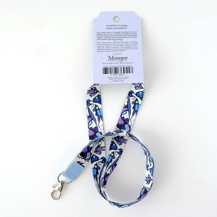 Monague Grand River Evening Art Lanyard