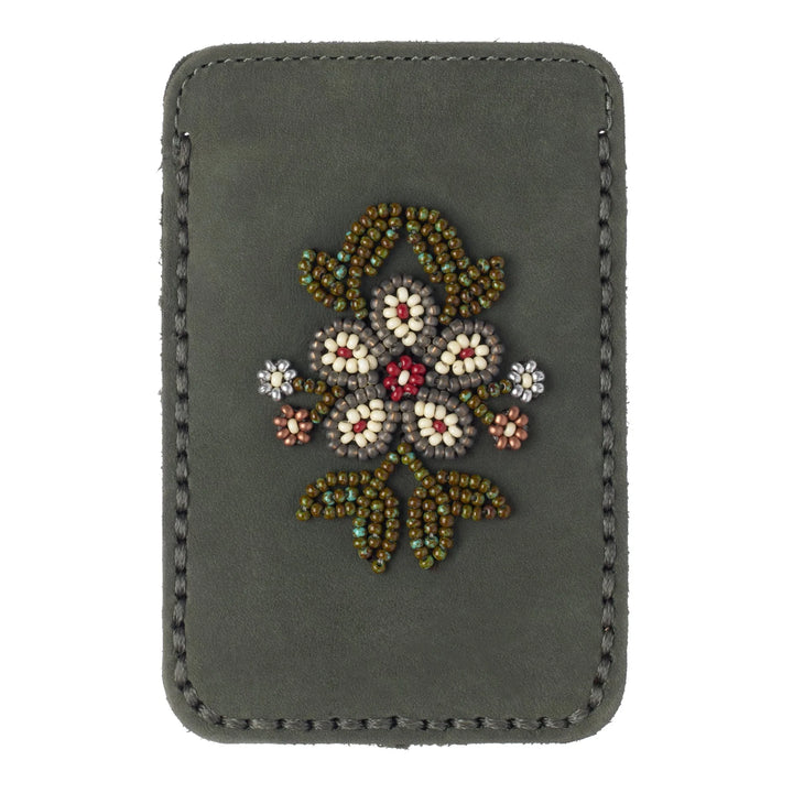 Manitobah Floret Beaded Card Holder