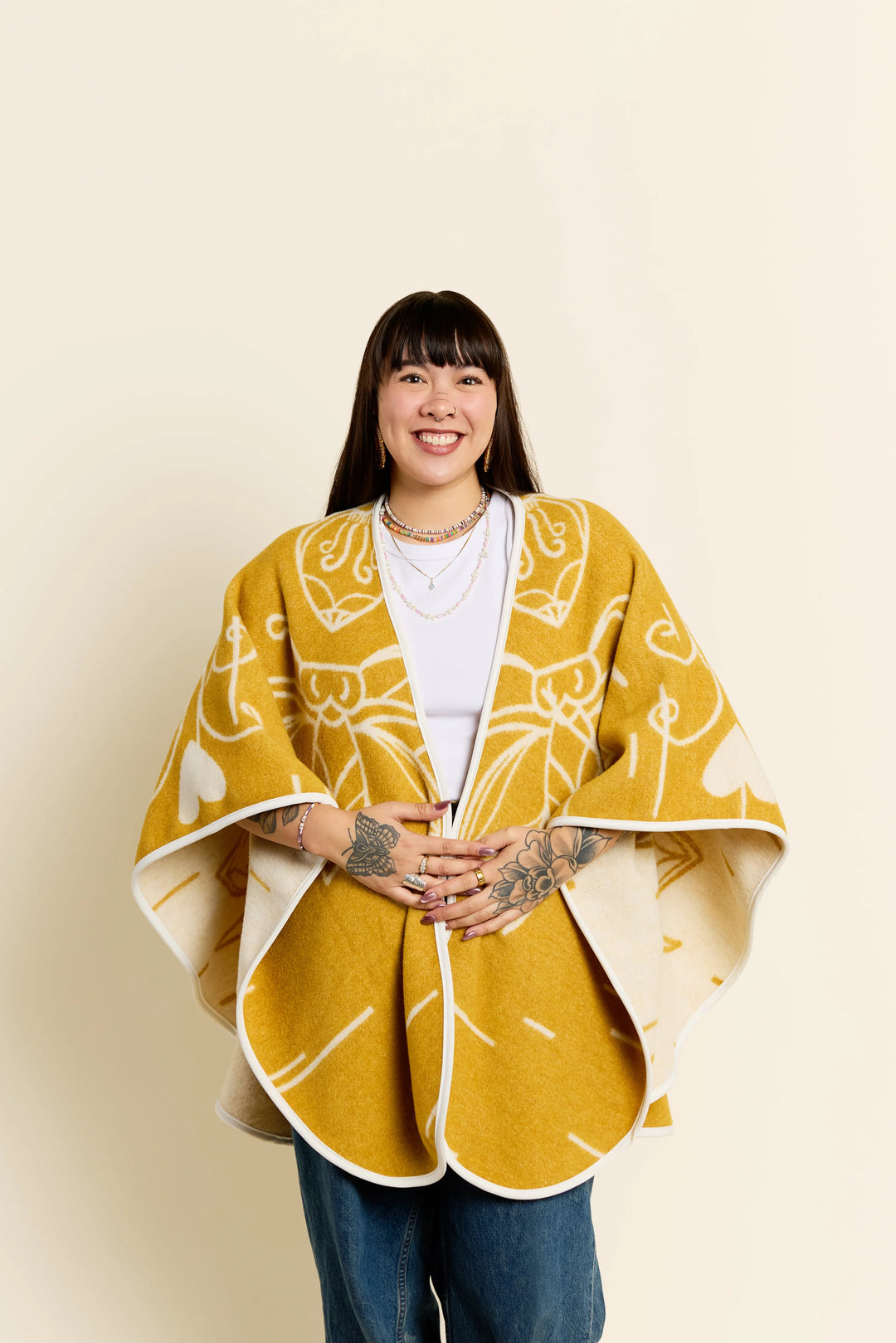 MINI TIPI Miel Reversible Eco-Friendly Shawl