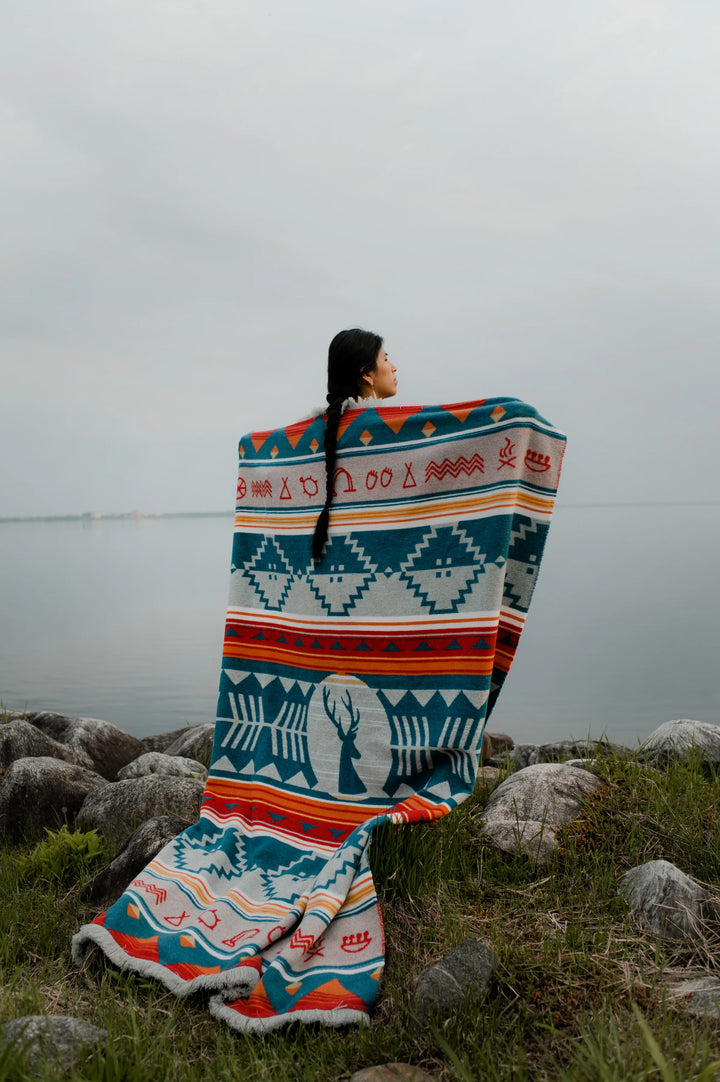 MINI TIPI We Are All One Reversible Everyday Blanket