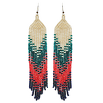 Tribal Roots Ombre Finge Earrings