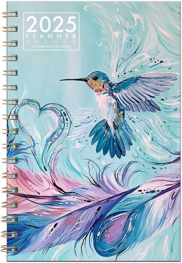 CAP Hummingbird Feathers Weekly Planner 2025