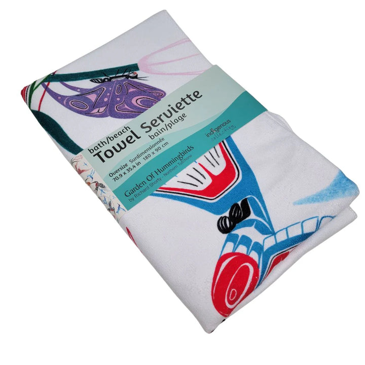 CAP Garden of Hummingbirds Microfiber Beach/Bath Towel