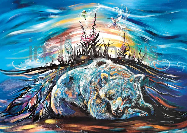 CAP Sleepy Bear Framed Art Print