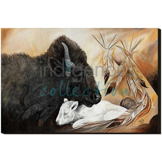 CAP White Buffalo Art Plaque