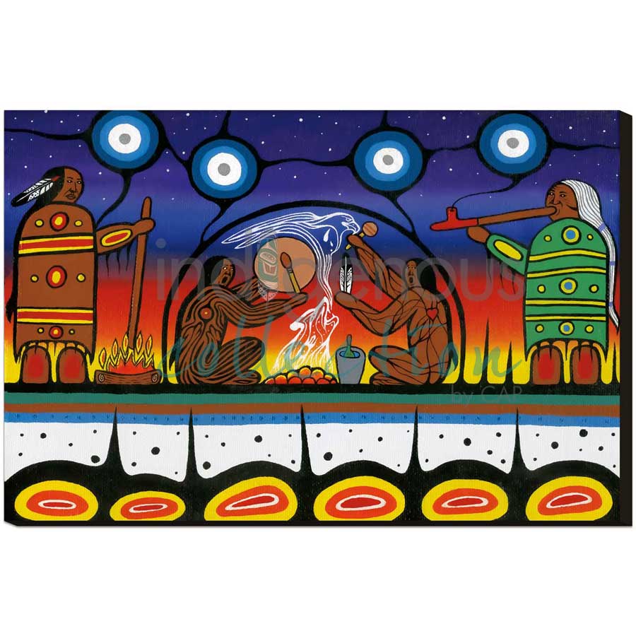 CAP Sweat Lodge Sunset Art Plaque