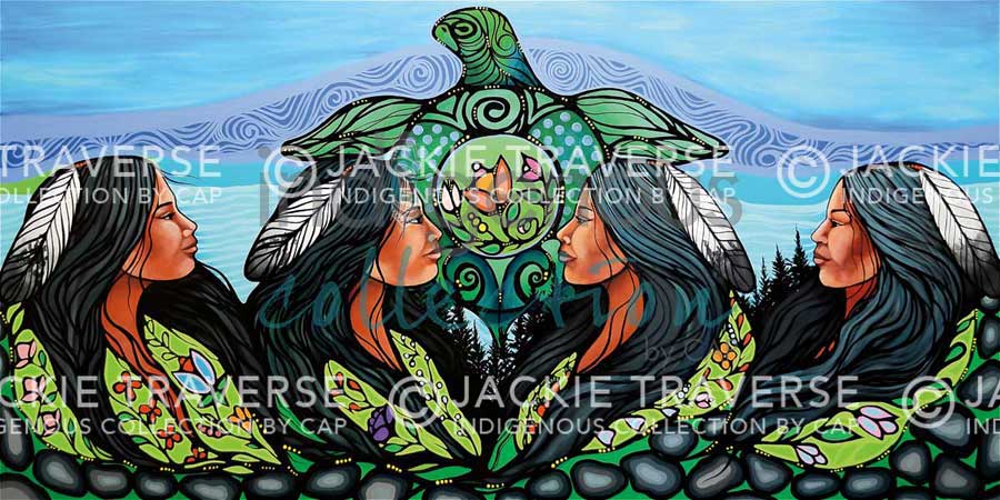 CAP Turtle Women Art Plaque
