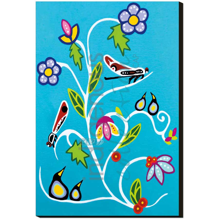 CAP Flowers & Dragonflies Art Plaque