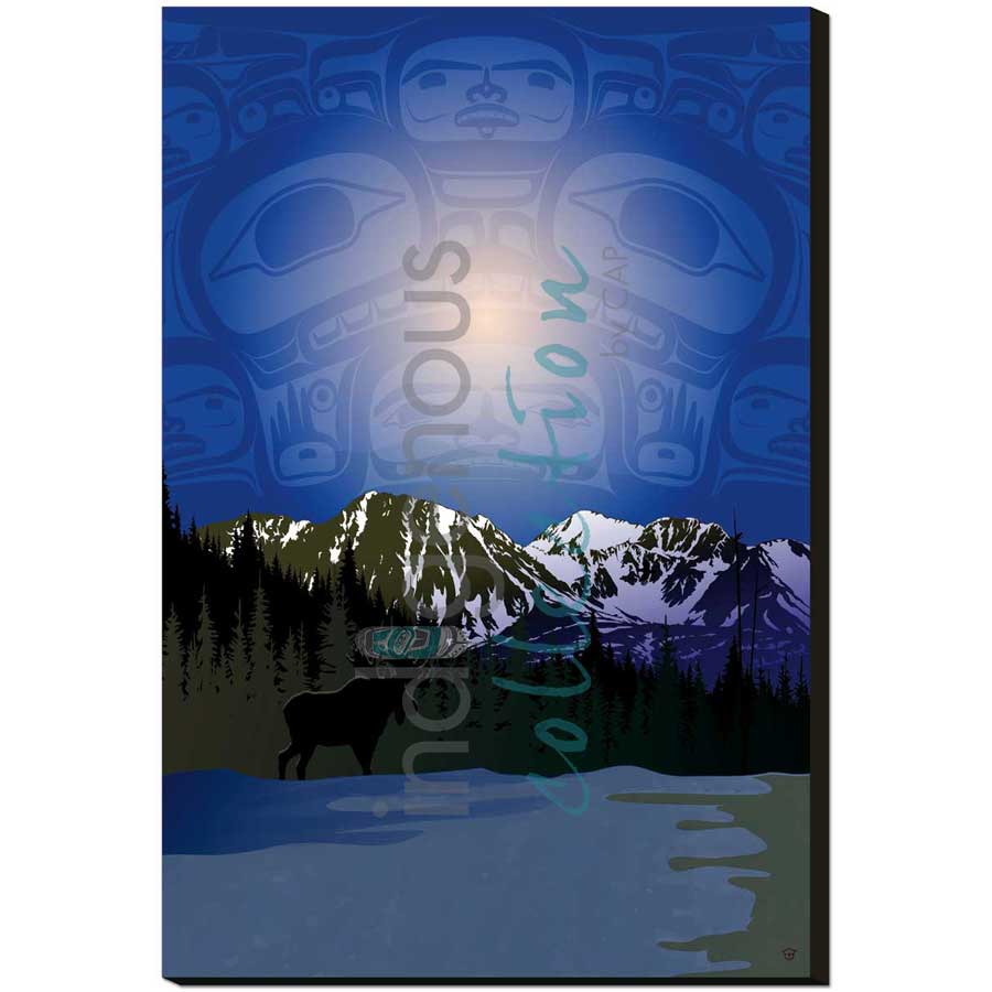 CAP Chilly Night Scene Art Plaque