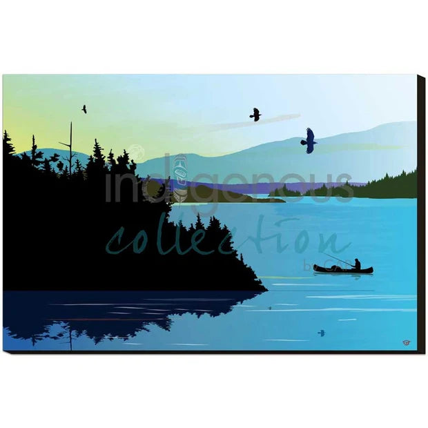 CAP Blue Lake Fishing Art Plaque