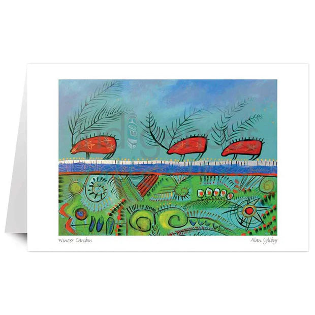 CAP Winter Caribou Art Card
