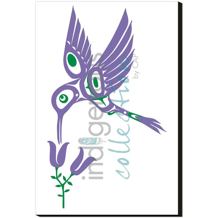 CAP Purple Hummingbird Art Plaque
