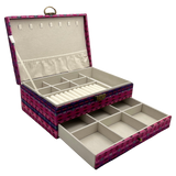 Nu Trendz Large Jewelry Box with Drawer & Lock