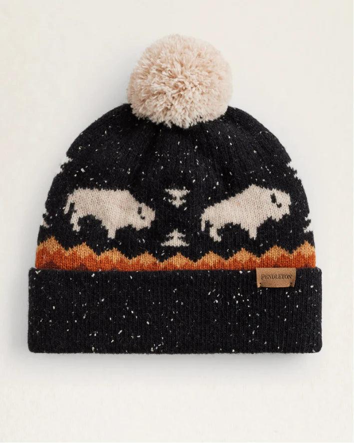 Pendleton Buffalo Lambswool Pom-pom Hat