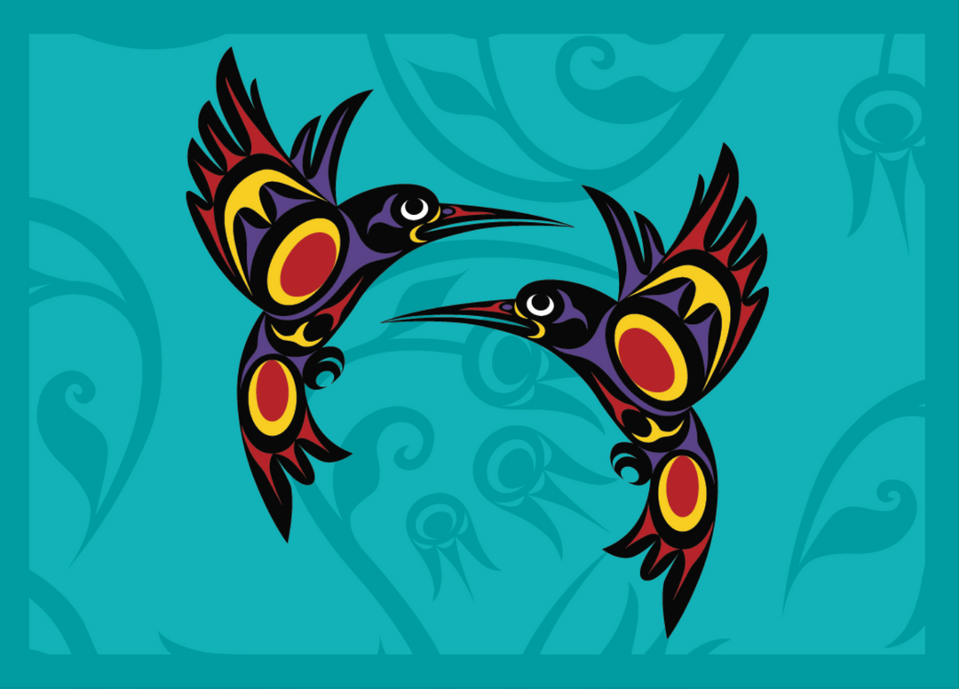 Indigenous Kanata Hummingbird Tranquility Art Card