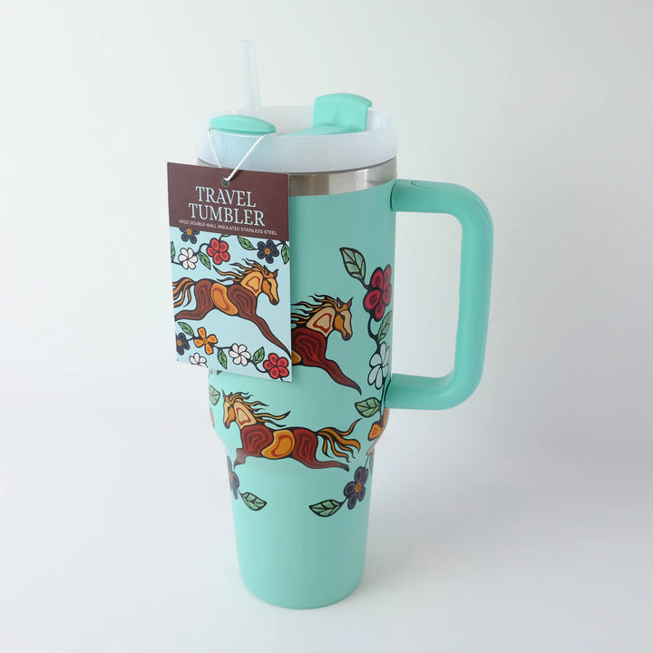 Monague Horses Travel Tumbler