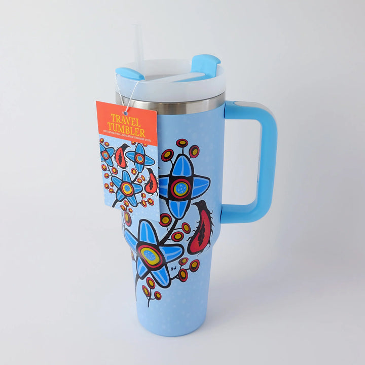 Monague Woodlandesque Florals Travel Tumbler