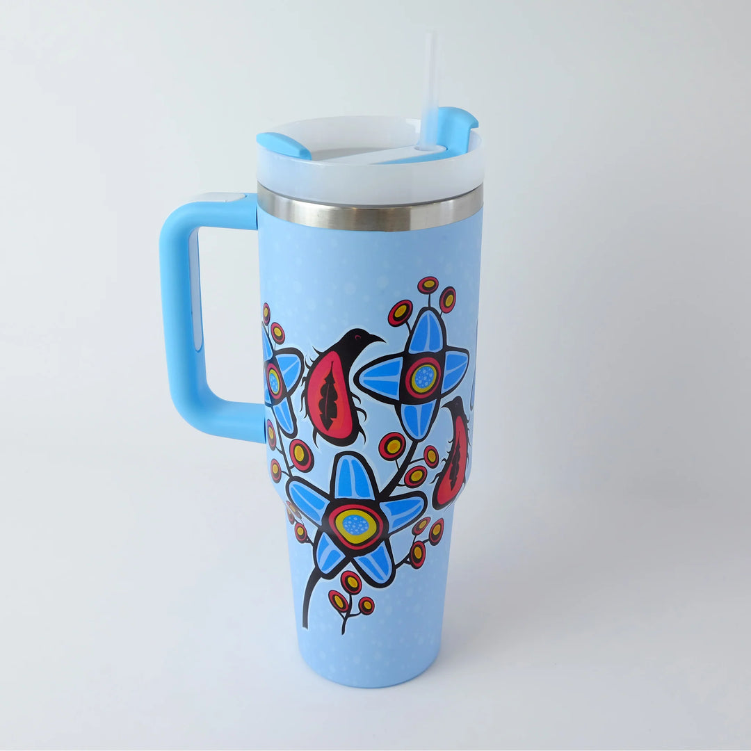 Monague Woodlandesque Florals Travel Tumbler