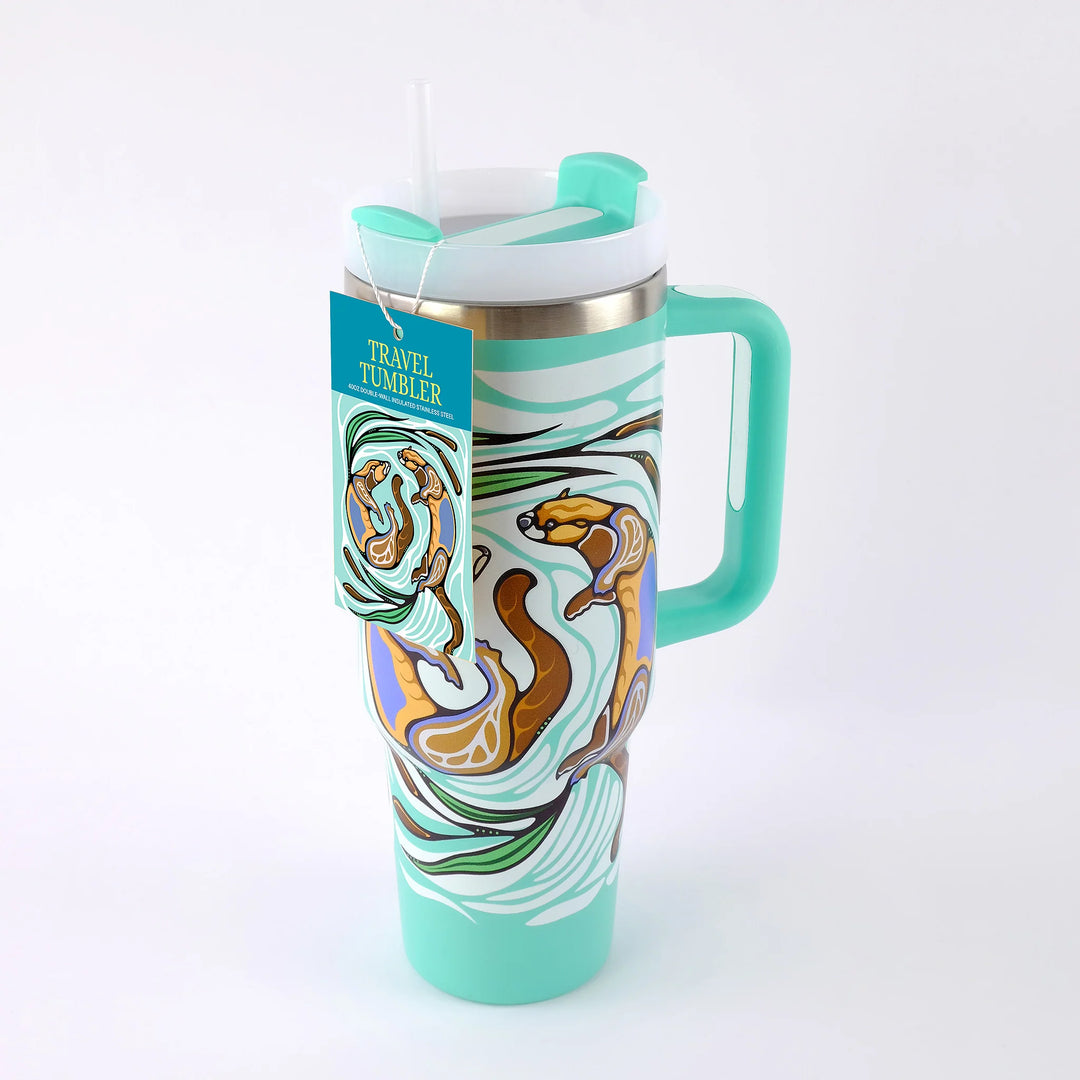 Monague Otters Play Travel Tumbler