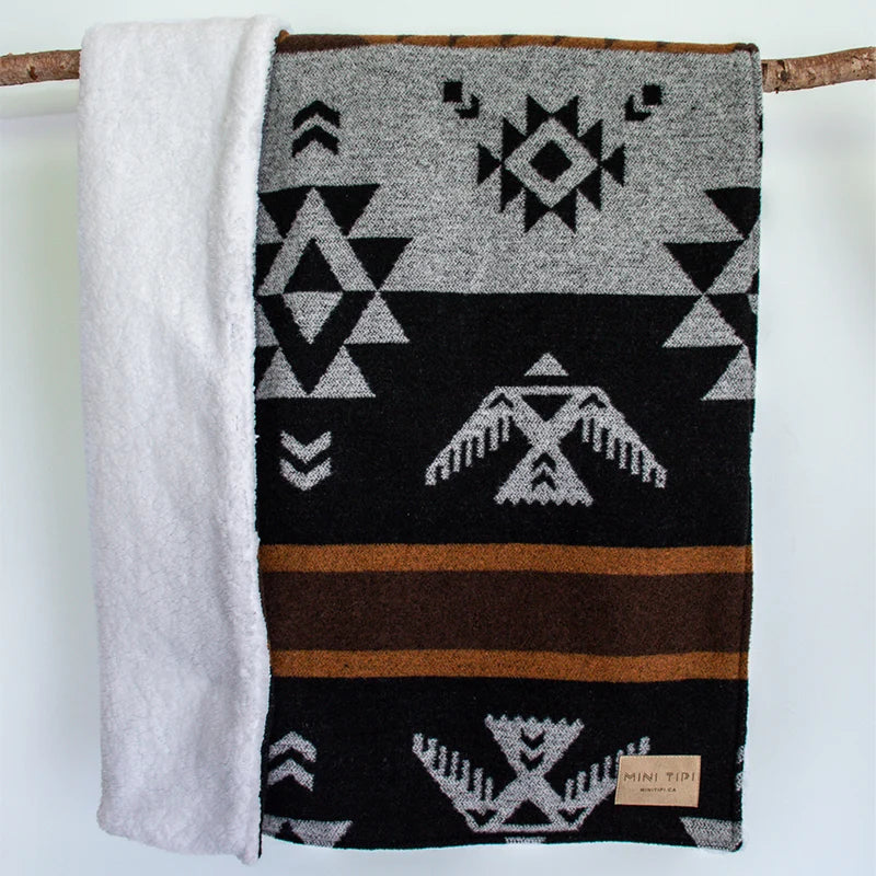 MINI TIPI Thunderbird Indigenous Baby Blanket