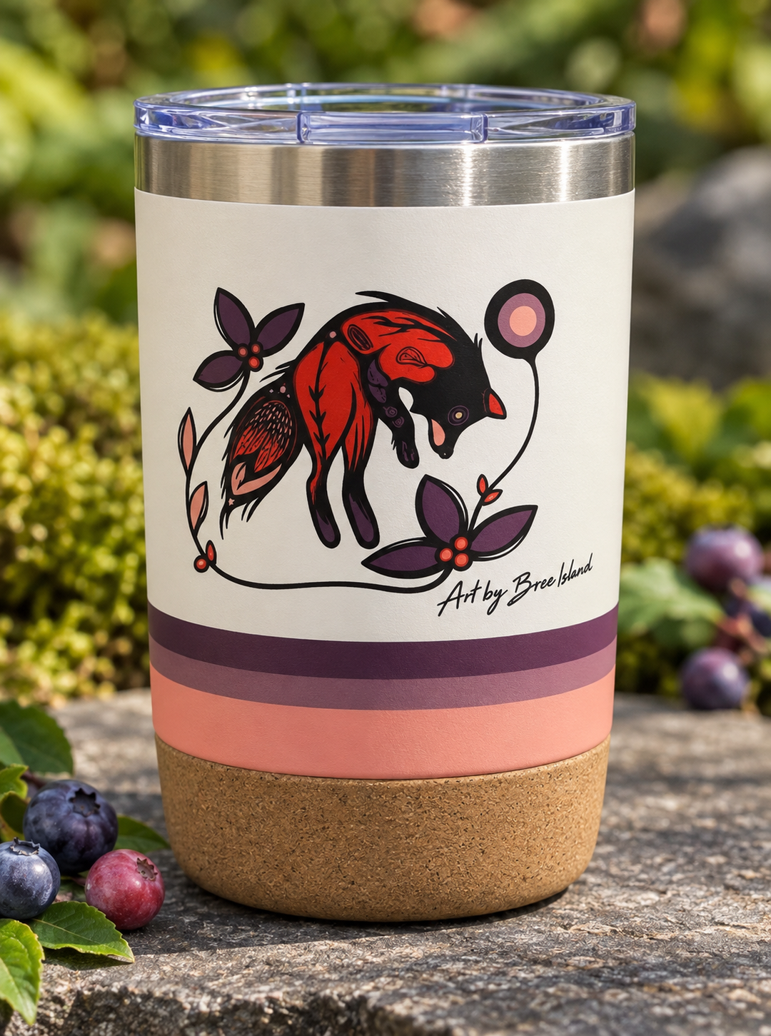 Indigenous Kanata Fox at Twilight Travel Mug