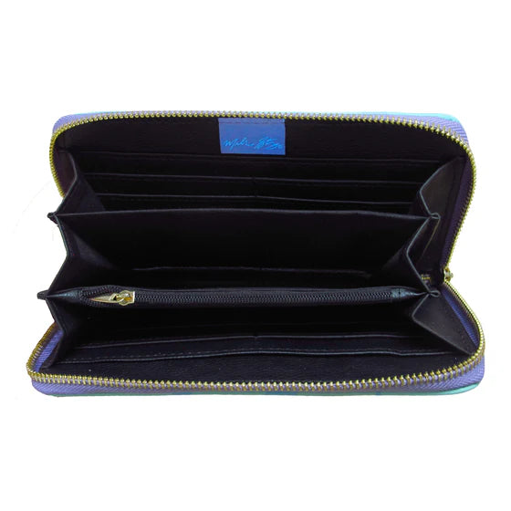Oscardo Healing Feather Zip-Around Wallet