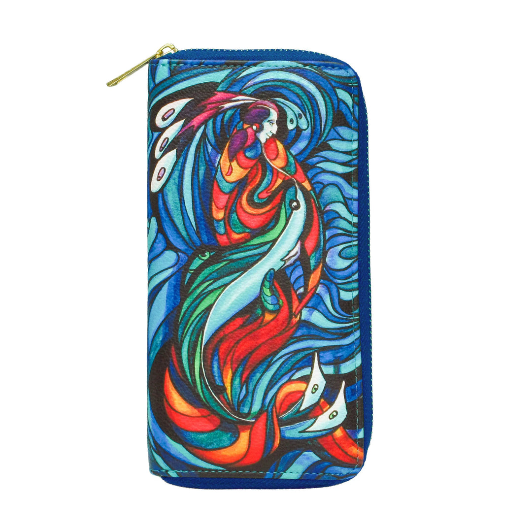 Oscardo Spirit Fish Zip-Around Wallet