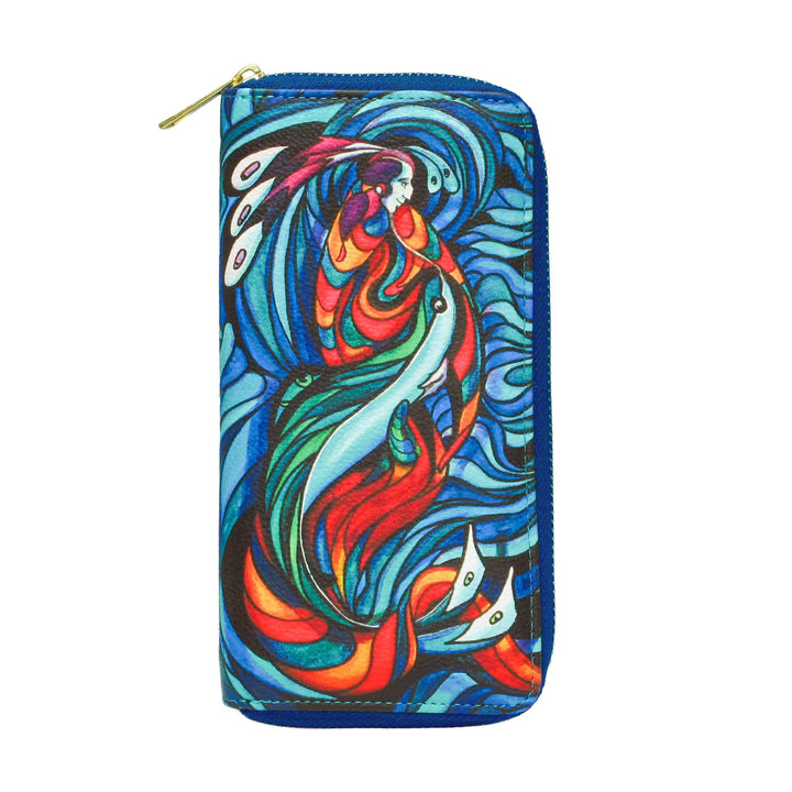 Oscardo Spirit Fish Zip-Around Wallet
