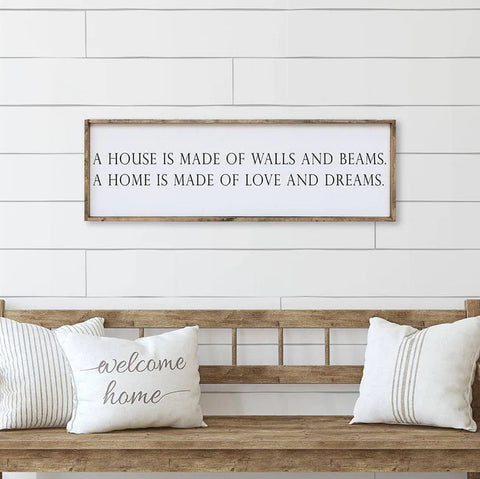 "A House is Made..." Wood Sign by william rae designs