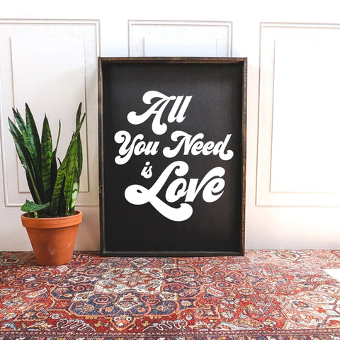 "All You Need..." Wood Sign by william rae designs