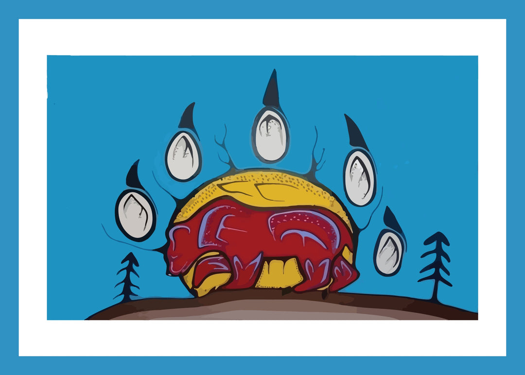 Indigenous Kanata Bear Art Card