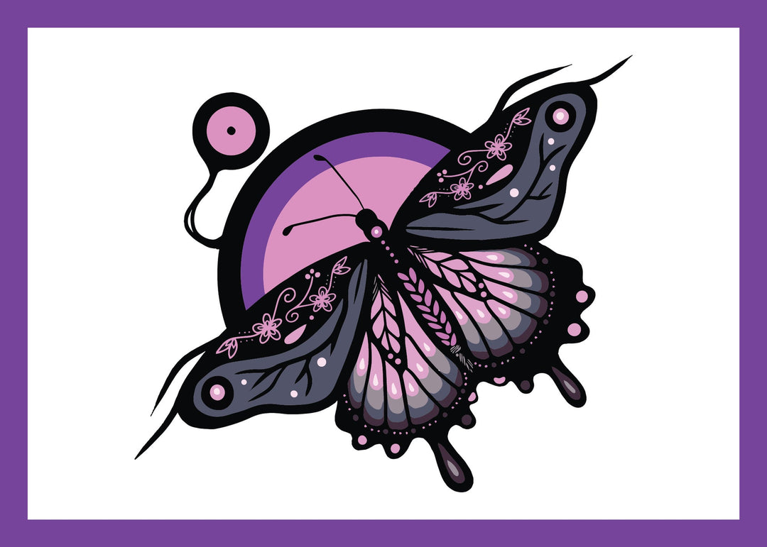 Indigenous Kanata Grandmother Butterfly Art Card