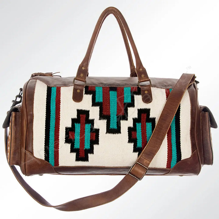 LS Western Ivory Saddle Blanket Duffel Bag