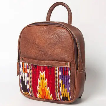 LS Western Genuine Leather Backpack