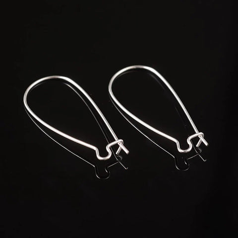 Silver Kidney Hook Earrings 10/pk