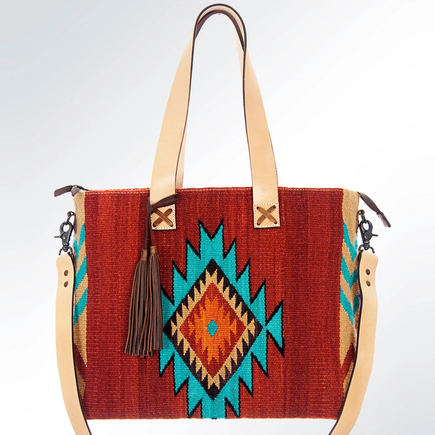 LS Western Southwestern Wool Tote