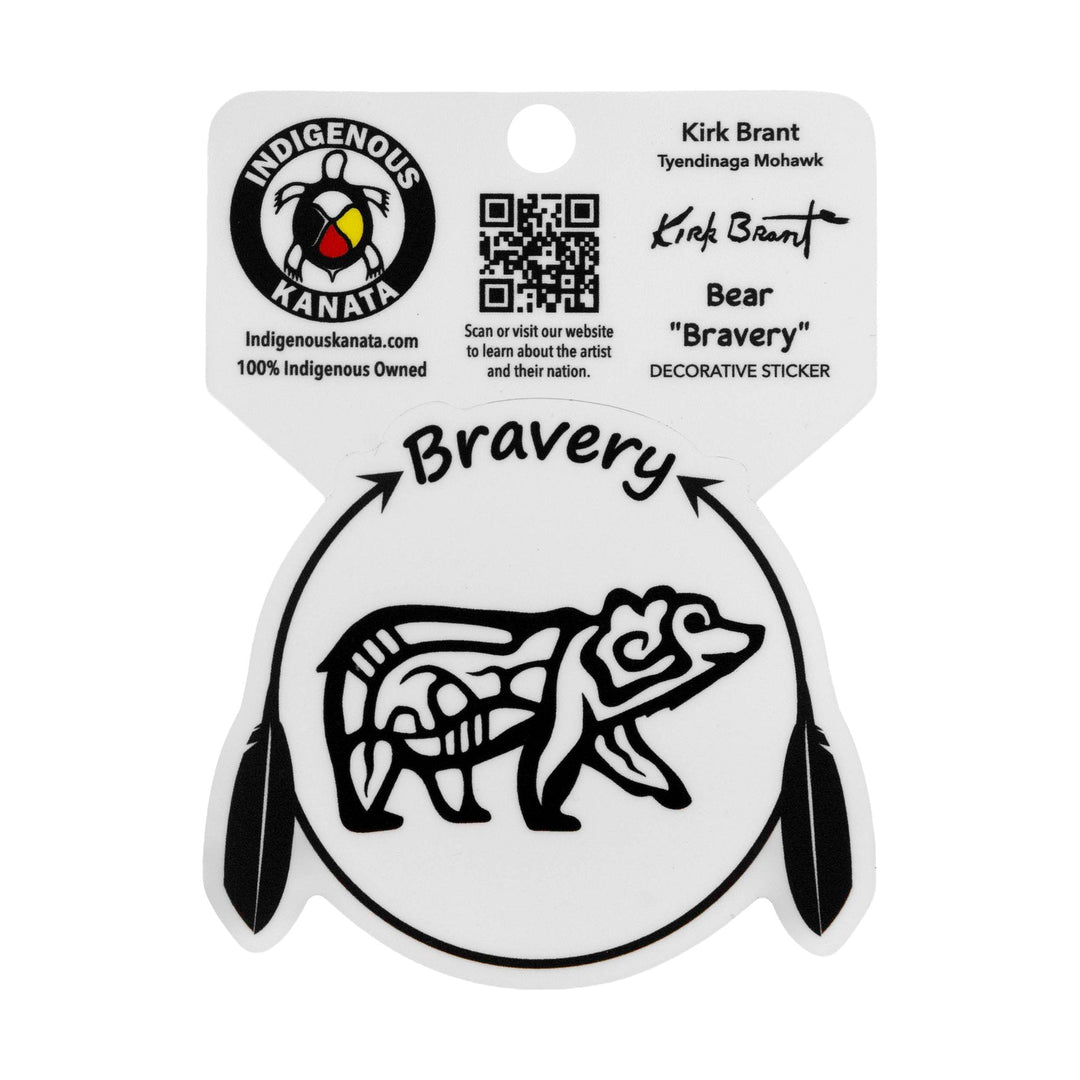 Indigenous Kanata Bravery Bear Sticker