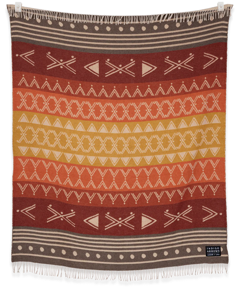 Sackcloth &amp; Ashes / Indigo Arrows Elements Fire Blanket