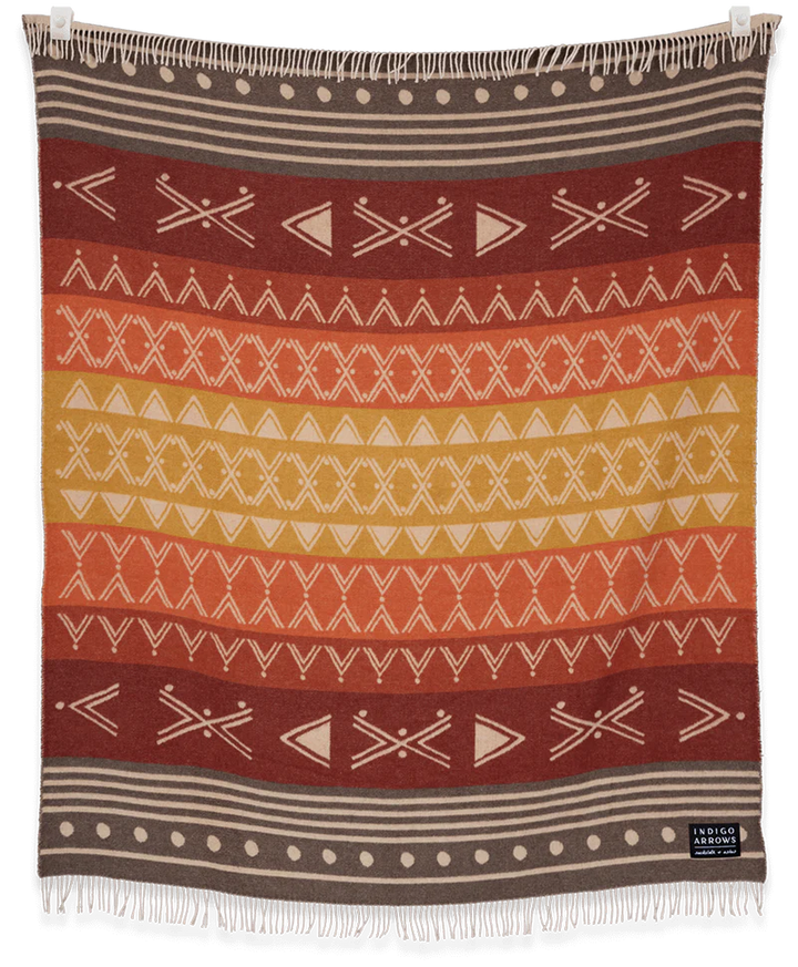 Sackcloth &amp; Ashes / Indigo Arrows Elements Fire Blanket