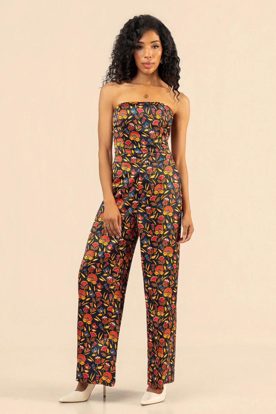 B. YELLOWTAIL Floral Suit Pant- Navy