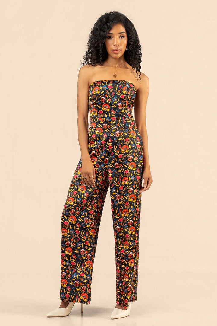 B. YELLOWTAIL Floral Suit Pant- Navy
