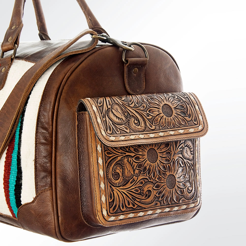 LS Western Ivory Saddle Blanket Duffel Bag