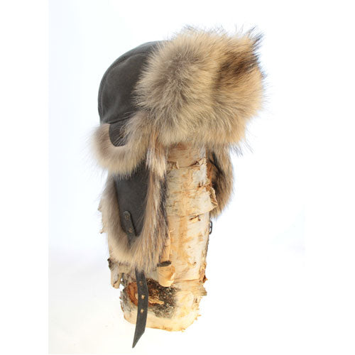 Grenier Furs Coyote Fur Aviator Hat